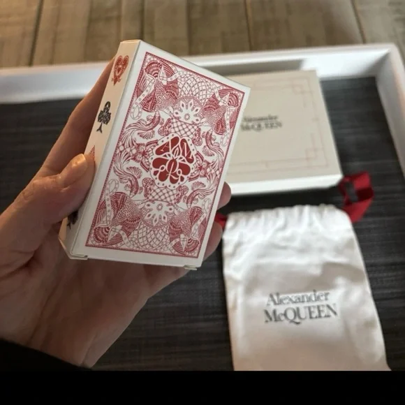 Alexander McQueen Playing Card Complete Set w Leather Case/ Mini Wallet - Picture 3 of 3